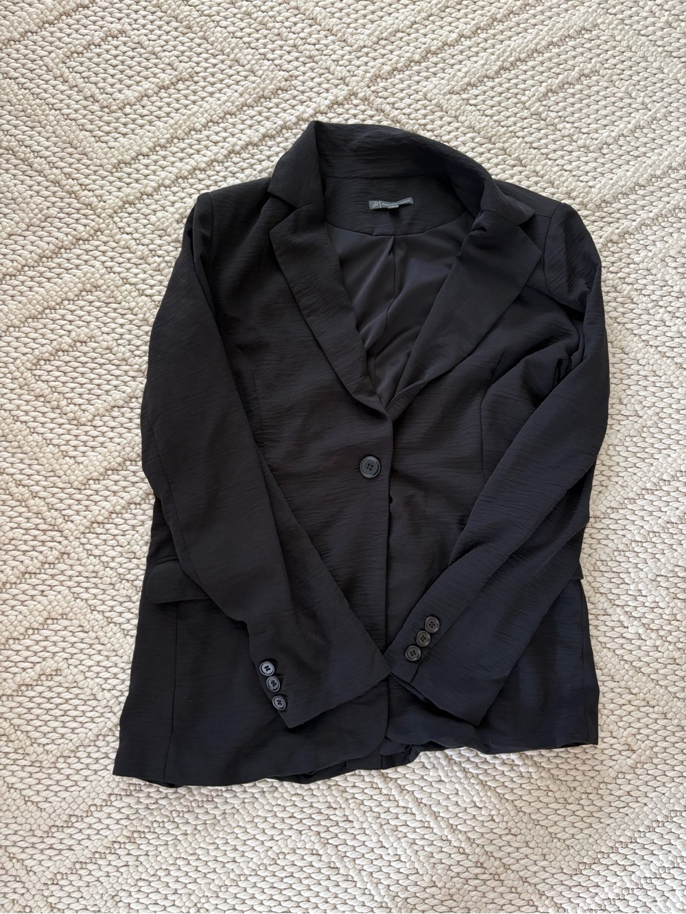 Adrianna Papell Black Single-Button Blazer